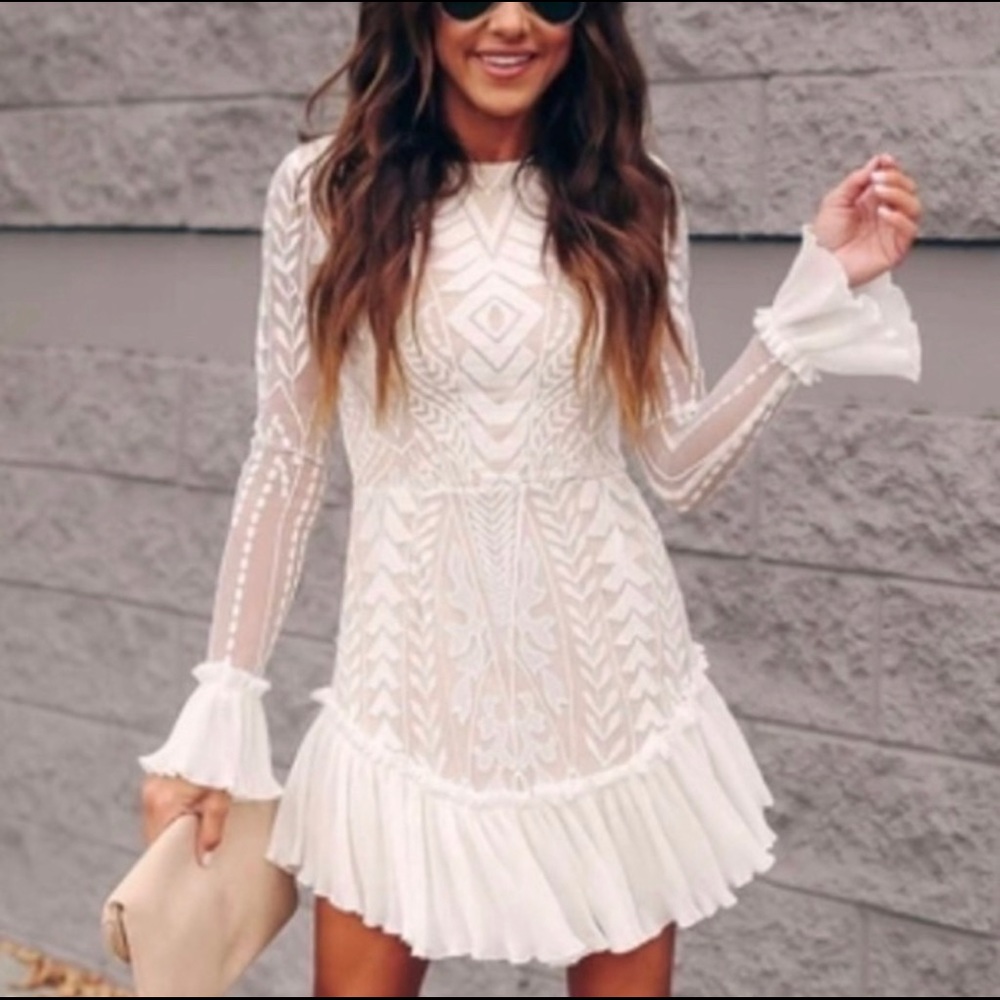 Saints + Secrets Match Made In Heaven Dress White Small
